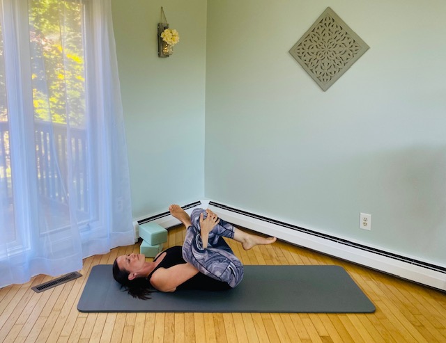 Supine Figure 4 Stretch